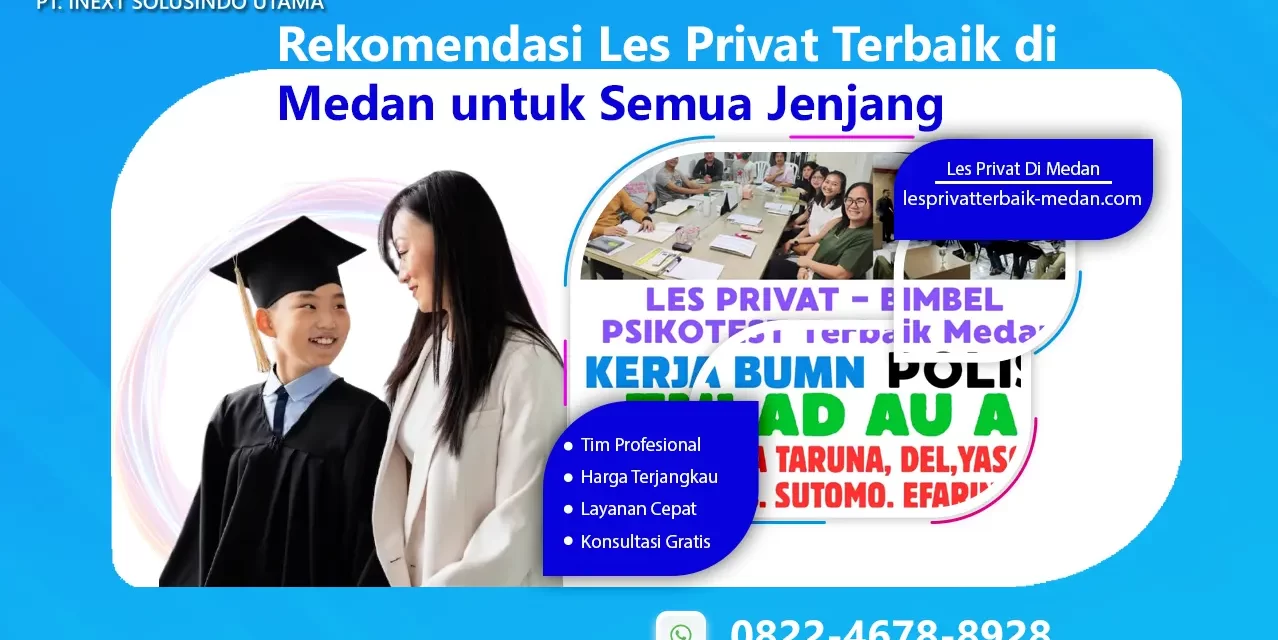 Rekomendasi Les Privat Terbaik di Medan untuk Semua Jenjang