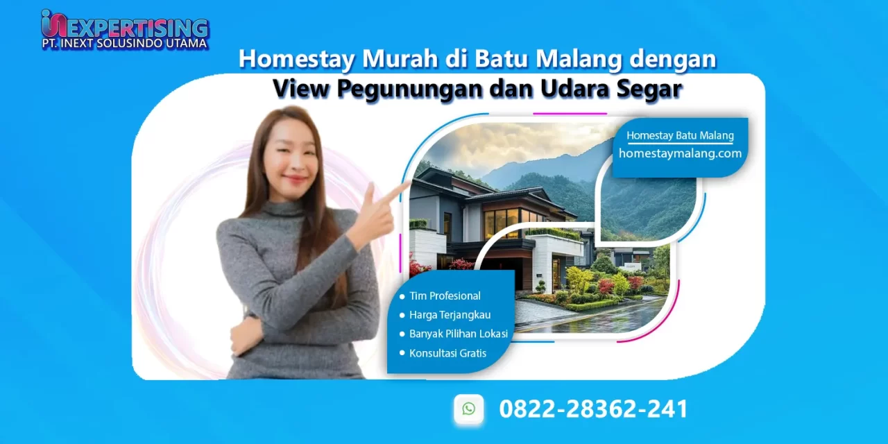 Homestay Murah di Batu Malang dengan View Pegunungan dan Udara Segar